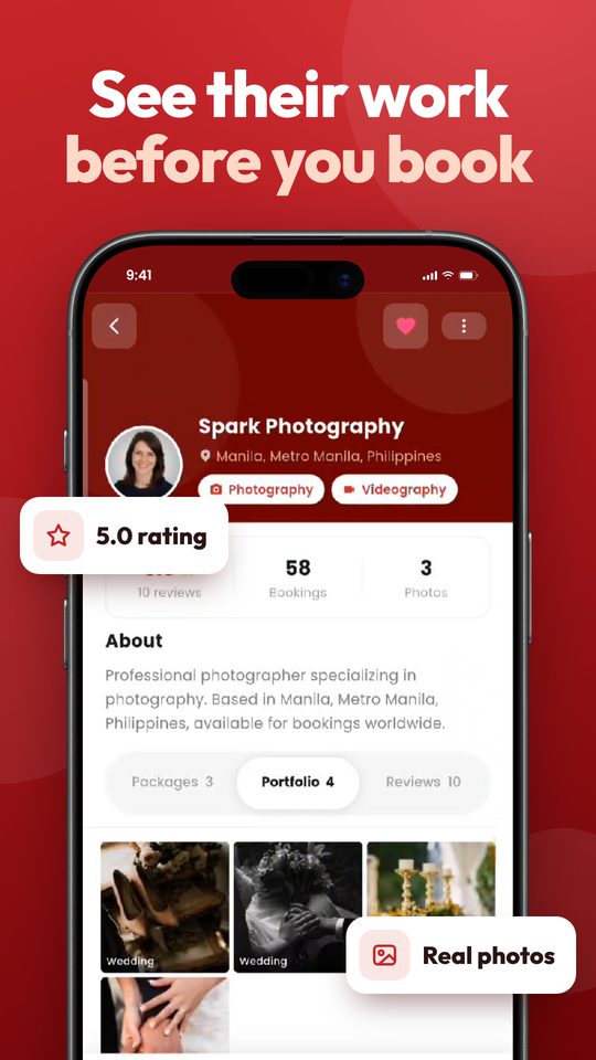 Portfolio screen